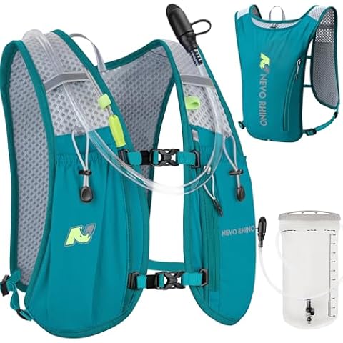 N NEVO RHINO Running Vest,Hydration Vest 5.5L with 1.5L Water Bladder,Lightweight Hydration Pack Water Backpack for Hiking Race Cover
