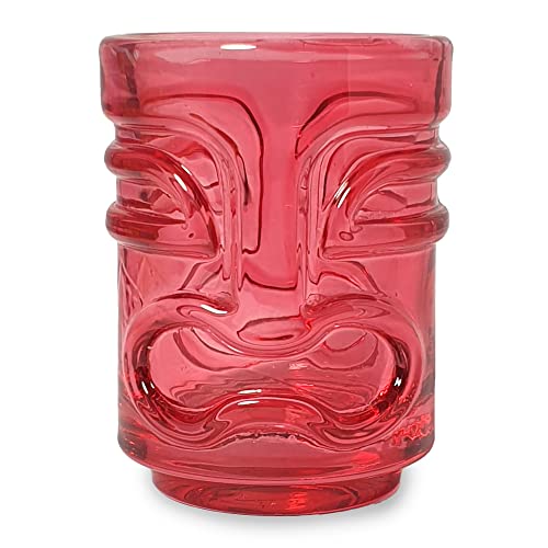 Bar Bespoke Coloured Tiki Shot Glasses 4 Pack, Mixed, H 60mm x W 45mm x L 45mm - Image 3