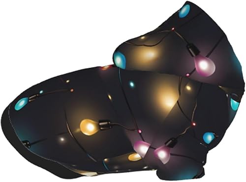 Miniatura 8 de Christmas Lights Chic 3D Dog Hoodies for Small Pets A Cozy Costume for Stylish Puppy Cosplay Delight XL