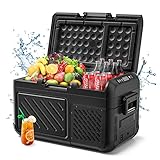 WOLFBOX 12V Portable Refrigerator,19 Quart Car Fridge,RV Car Refrigerator with 12/24V DC 110-240V AC