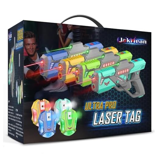 Rechargeable Laser Tag Set with Vests, Laser Tag Guns Set of 4, Multi Player Lazer Tag Set for Kids Toy for Teen Boys & Girls, Indoor&Outdoor Toy Play Game Gift,Ages 8+