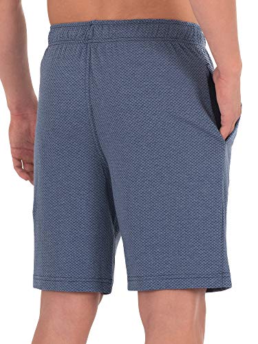 Fruit of the Loom Mens Pajama Shorts 2 Pack, Breathable Mesh Lounge Sleepwear Set with Elastic Waistband and Pockets3