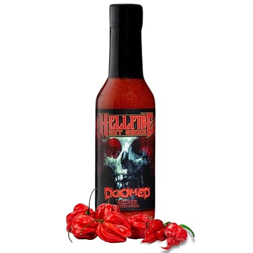 Hellfire - Salsa picante condenada, salsa más caliente del mundo, con 6.66 millones de extracto de pimienta natural SHU, probada en laboratorio a