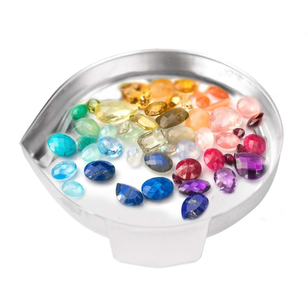 Digital Scale Tray, Jewelry Diamond Scale Pan Stainless Steel Tray Electronic Balance Weight Measuring Tool for Weighing Precious Gems