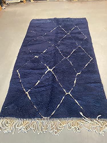Marokkanische Beni Mrirt Berber Teppich Orient Teppich - 100% handgewebte natürlich Tribal Wolle Teppich - Diamant… – Bild 6