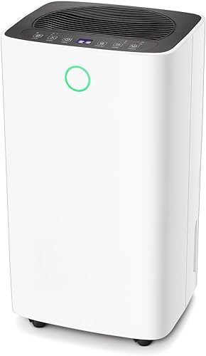 ZAFRO Deshumidificadores de 3,500 pies cuadrados para el hogar, baño, dormitorio, deshumidificador con descongelación automática, tanque de agua de