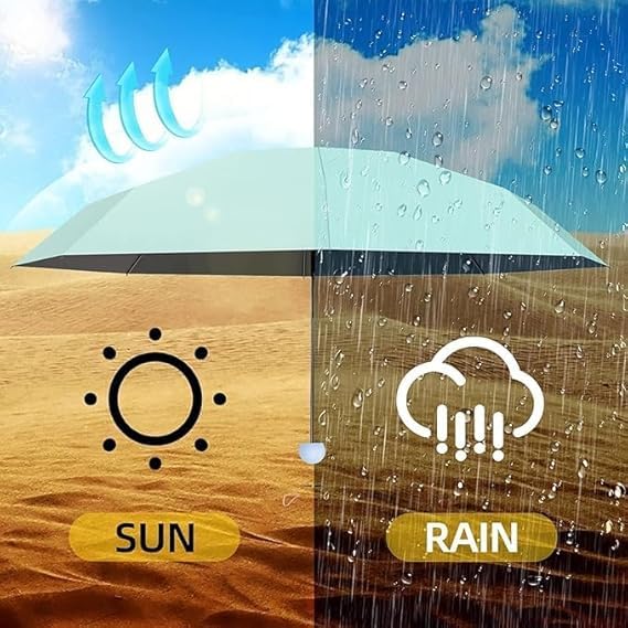 Image of Besque UV Big Size Umbrella for Sun Protection Rain Windproof Strong large 2 fold for men women kids boys girls Perfect Umbrella with cover small case stylish Windproof & Compact UV large size