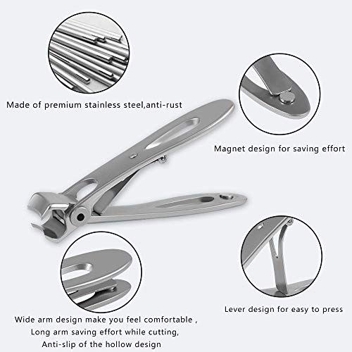 Sopito Nagelknipper, roestvrij staal, vingernagel teennagelknipper met nagelvijl. - Afbeelding 5