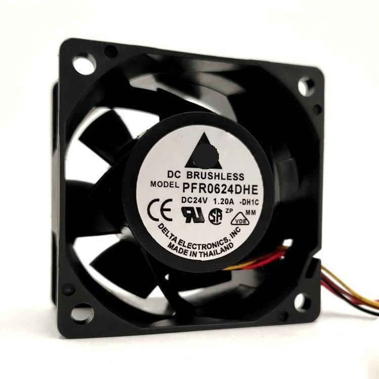 PFR0624DHE 24V DC 1.20A 60x60x38mm High Airflow Fan 6CM for Inverters & Graphics Cards(3 Lines)
