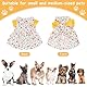 Hundekleidung Sommer, Hundekleid Mit Blumenmuster, Hundekleidung Mädchen, Welpen Kleidung Für Kleine Hunde, Mit D-Ring, Hundekleider Mädchen, Für Kleine Hunde, Katzen (M)