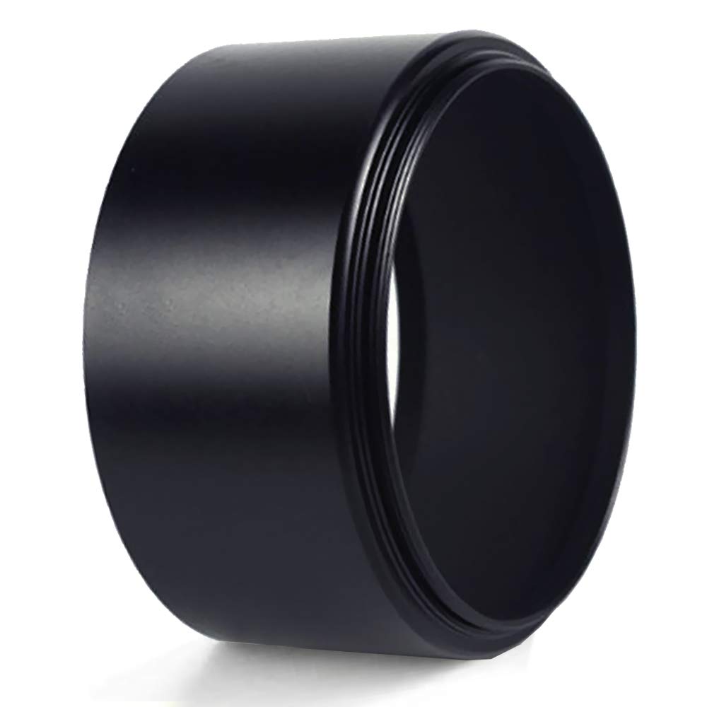 CELLONIC paraluce per teleobiettivo Compatibile con Ø 49mm con Filettatura a Vite Ø 49mm Lens Hood in Metallo Protegge l'obiettivo e la Lente da Urti e Graffi