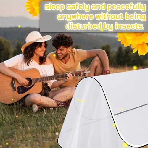 Pop Up Moskitonetz Bett, 200 x 80 x 56 cm Faltbares Moskitonetz, Faltbares für Einzelbett, für Bett, Reisen, Outdoor Campin