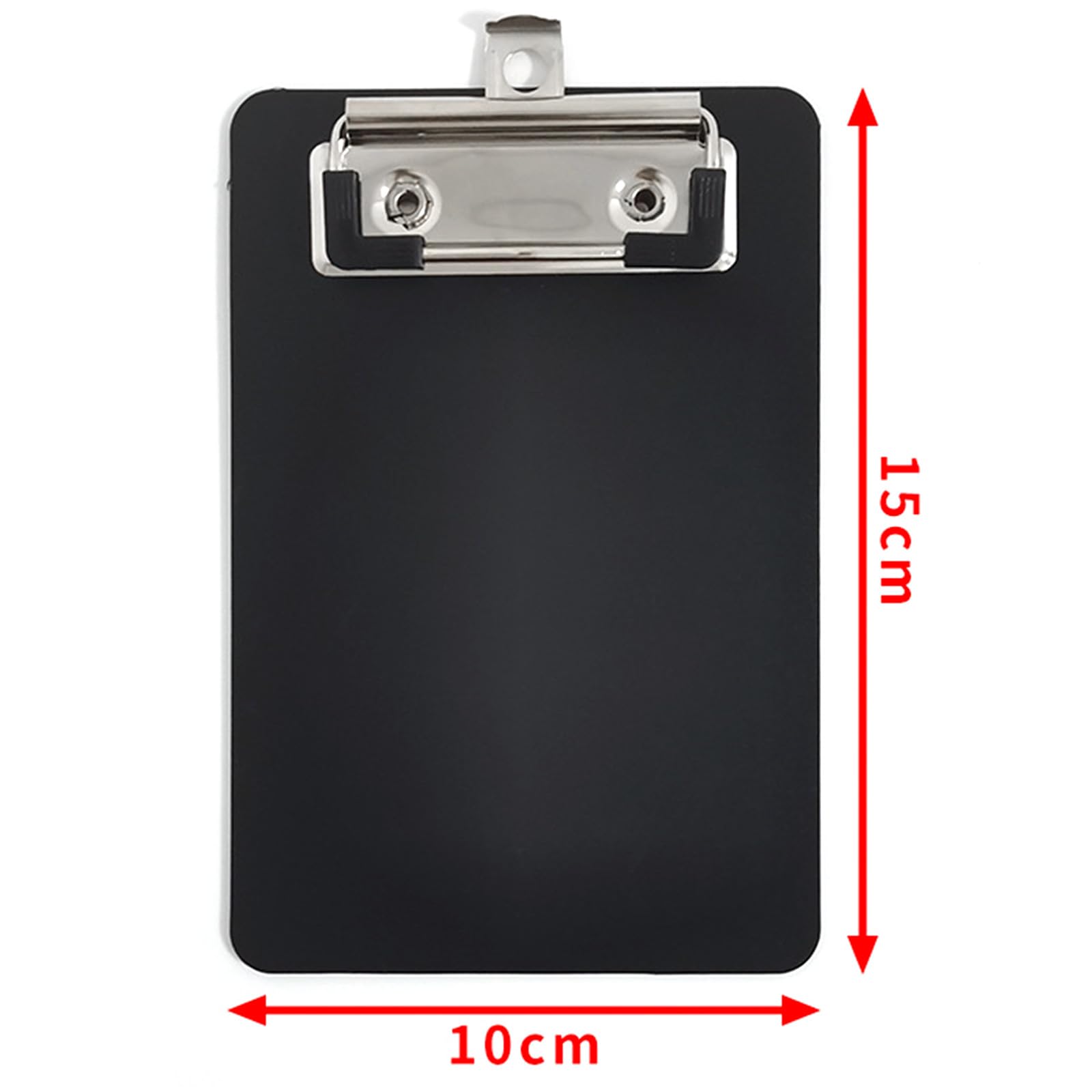 Mini Clipboard, 10 x 15 cm Plastic Clipboard, Small Clipboards with Pen Holder for Notepads Receipts, Pocket Lists (Black, 2 Pack) - Image 3