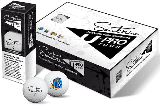 ZIOSTANDSaintNine U-PRO Tour Golf Ball One Dozen (12ea) Set | Consistent Control with Tour Level Distance | 3 Piece Premium Urethane Cover | High Energy Performance with Nex-Gen core