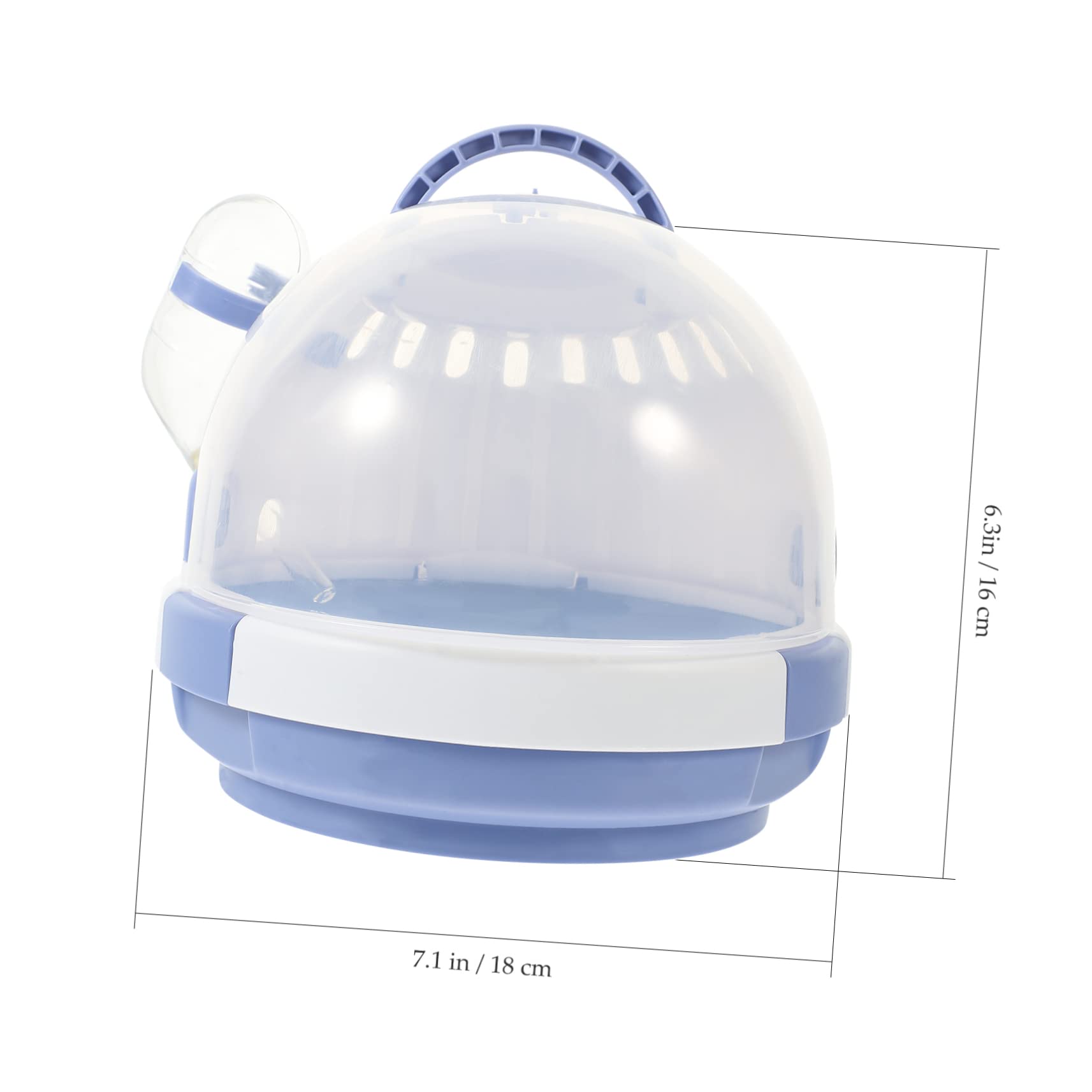 VICASKY Small Pet Carrier Cage Portable Transparent Hamster Travel Container with Handle Design for Safe and Comfortable Outdoor Use for Hamsters Guinea Pigs and Small Animals