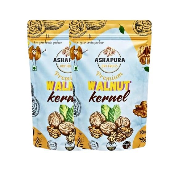 Ashapura Premium Walnut Kernels | California Akhrot Without Shell | Rich in Omega-3 & Protein | Ideal for Snacking, Baking & Cooking (400 Gram)-picture-20