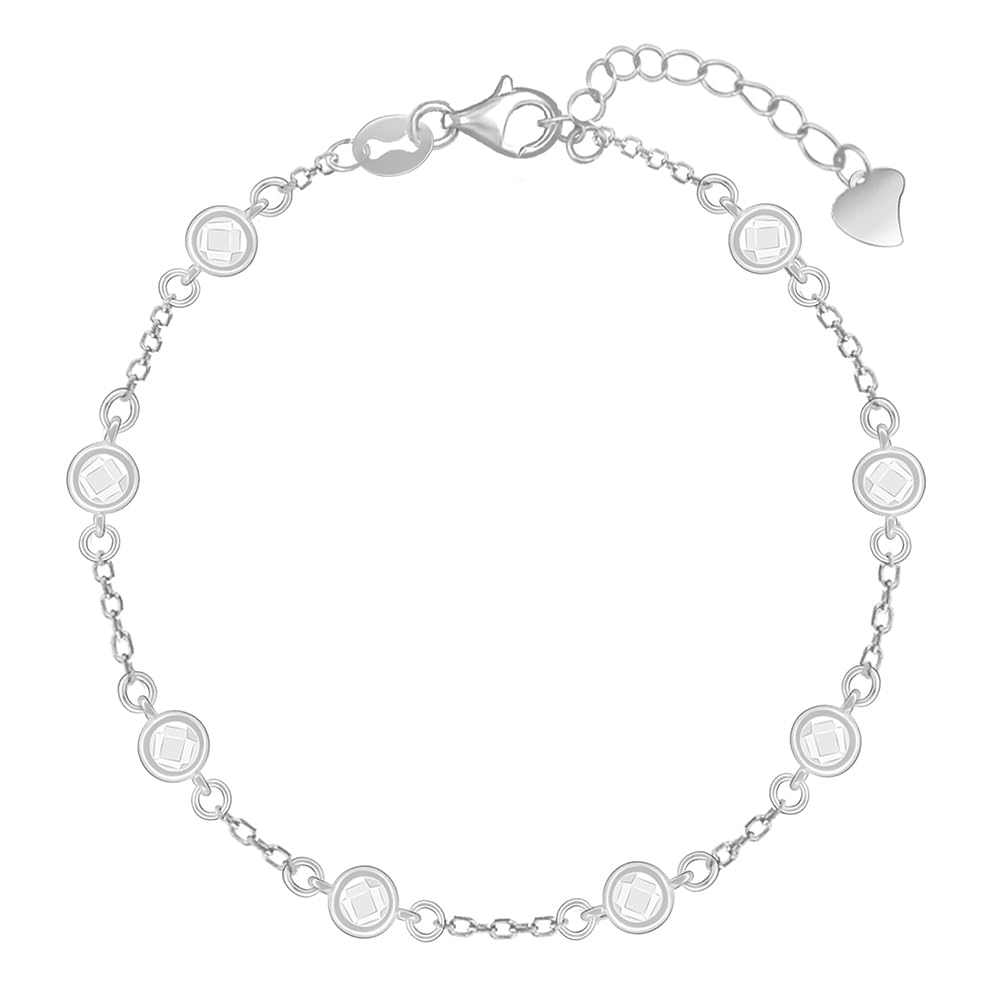 925 Silver Connected by Circles Bracelet, Adjustable |, Gifts for Women and Girls | With Certificate of Authenticity and 925 Stamp | 6 Months Warranty*-image-31