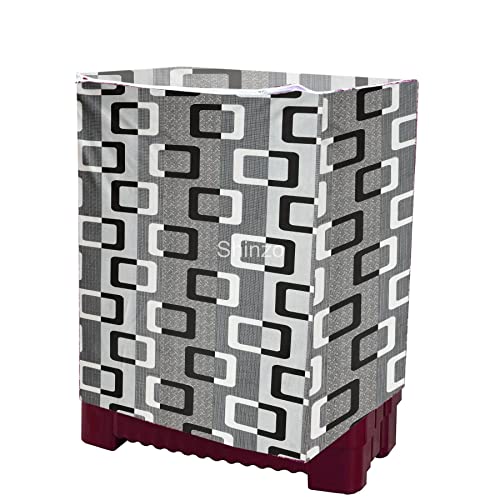 Image of Woah Semi Automatic Washing Machine Cover Suitable for 5 Kg to 8 Kg Grey Box Top Load Washing Machine Cover | Dustproof Durable Cover