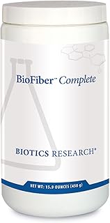 Biotics Research BioFiber Complete - 10 Whole Food Fibers (Organic & Non-GMO), 5g of Fiber Per Serving, Easy-to-Mix Powder, Prebiotic Gut Support 15.9 Oz