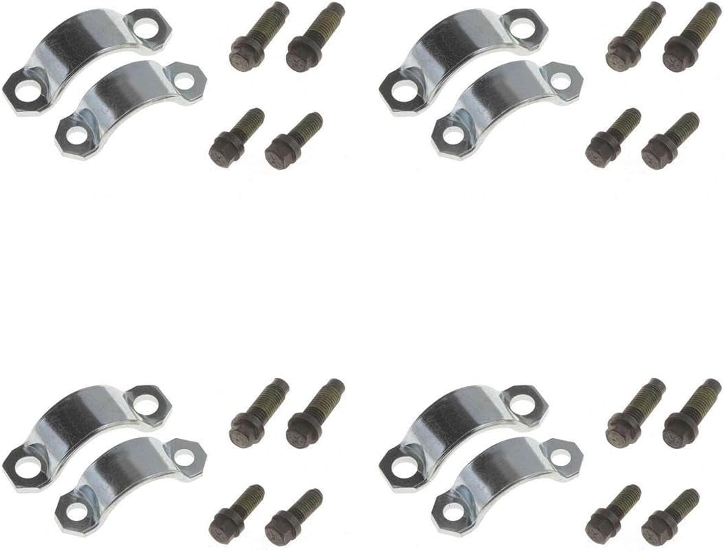 Universal Joint Strap Kit 4PC Replaces 14046907, 4428723 Compatible with GMC K15 1975-1978 Compatible with GMC K15 Suburban 1975-1978 Compatible with GMC K15/K1500 Pickup 1973-1974