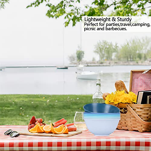 Wheat Garden 40 Oz Large Cereal Bowls, 7.2 Inch Wheat Straw Plastic Serving Bowls, Stackable Kitchen Bowls, Bpa-Free Dishwasher Microwave Safe -Sturdy Bowls For Fruit,Yogurt,Snack -Set Of 6 #TOP6