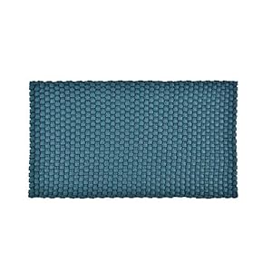 Pad – Uni in/Outdoor – Fußmatte, Badematte, Türmatte – Petrol/blau – 72×92 cm