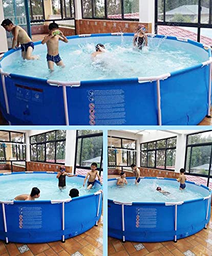 FHISD Inch Kinderplanschbecken,Swim Center Familienpool mit Sitzplätzen,Rund Stent-Pool, großer Außenpool-4,5 x 1,05m – Bild 8