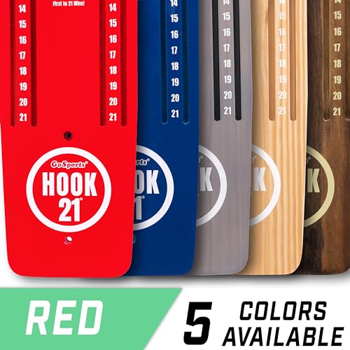 Image of GoSports Hook 21 Wall Mounted Ring Swing Game with Foldable Arm - Play Indoors or Outdoors