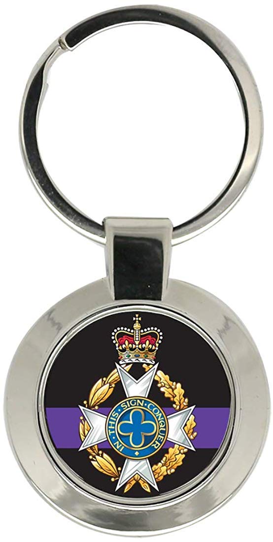 Giftshop Uk Unisex Silver Coloured Metal Royal Army Chaplains' Department (Christian), British Army Key Ring