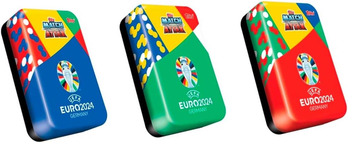 Official Euro 2024 Match Attax - Mega Tin 1 - Hot Shots - Contains 44 Euro 2024 Match Attax Plus Cards 4 Limited Edition Hot Shots Exclusive Cards!