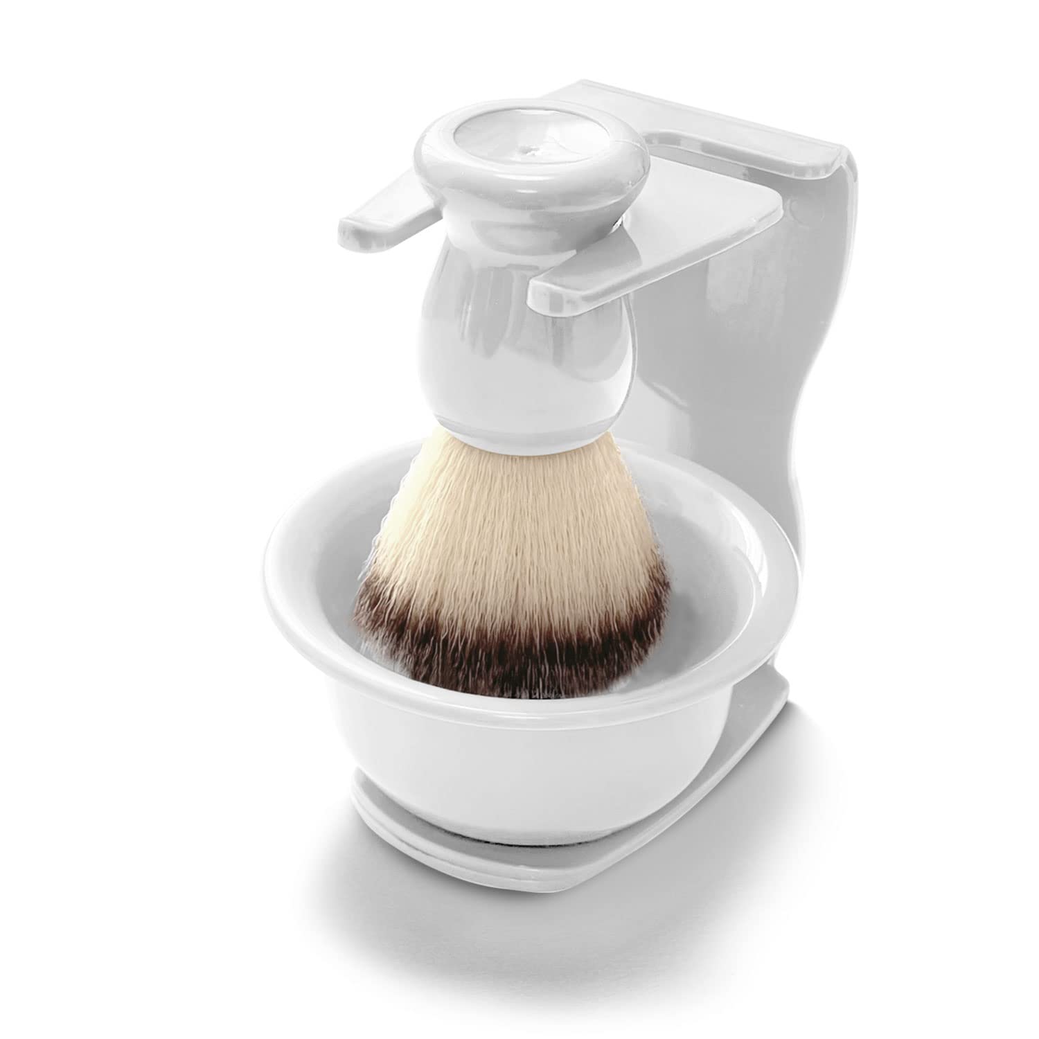 Amazon | [TORYTON] ひげ シェービングブラシセット (ブラシ/スタンド