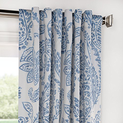 HPD Half Price Drapes Printed Room Darkening Curtains for Bedroom, Living Room 50 X 63 (1 Panel), BOCH-KC16072-63, Tea Time China Blue by HPD Half Price Drapes - Image 3