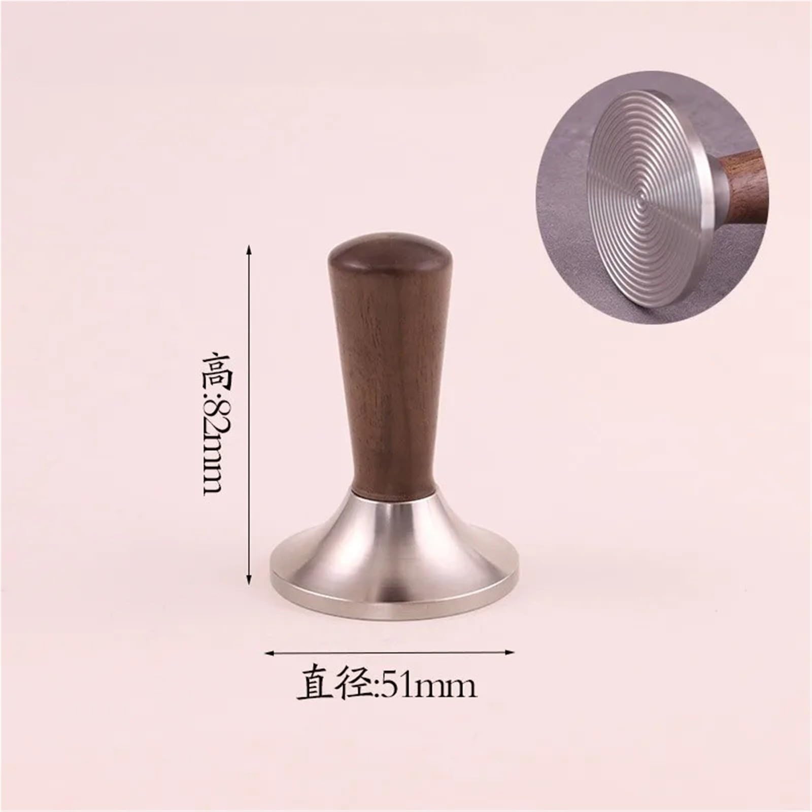 51 53 58.5mm Pressacaffè Distributore Livellatore Testa Noce