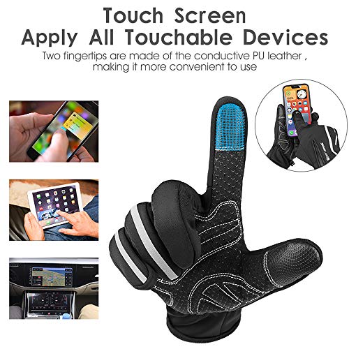 Luvas Esportivas, Romacci Luvas esportivas Luvas de lã térmica de inverno Luvas de tela sensível ao