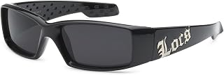 LOCS Square Massive Gangster Shades Mens Bad Boy Sunglasses - Black Price In India