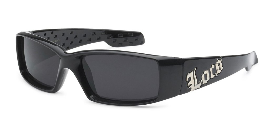 LOCS Square Massive Gangster Shades Mens Bad Boy Sunglasses - Black - Review, Price and Buying Guide