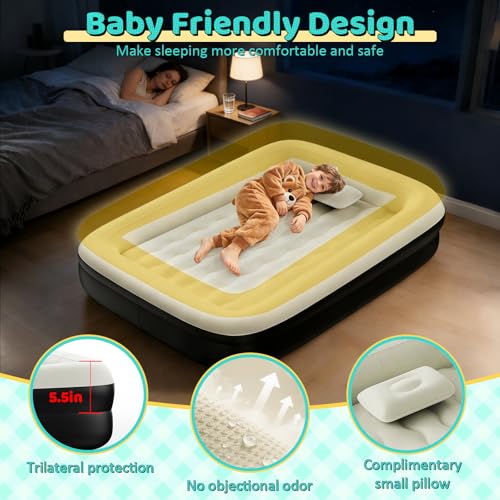 Image of Inflatable Toddler Travel Bed 64inch