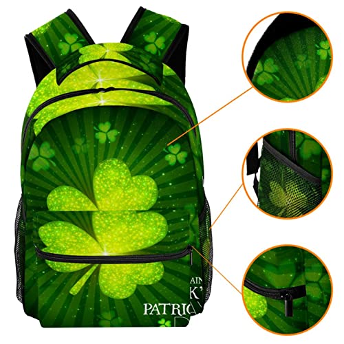 Sac à dos écolier trèfle Saint-Patrick finition durable - 3