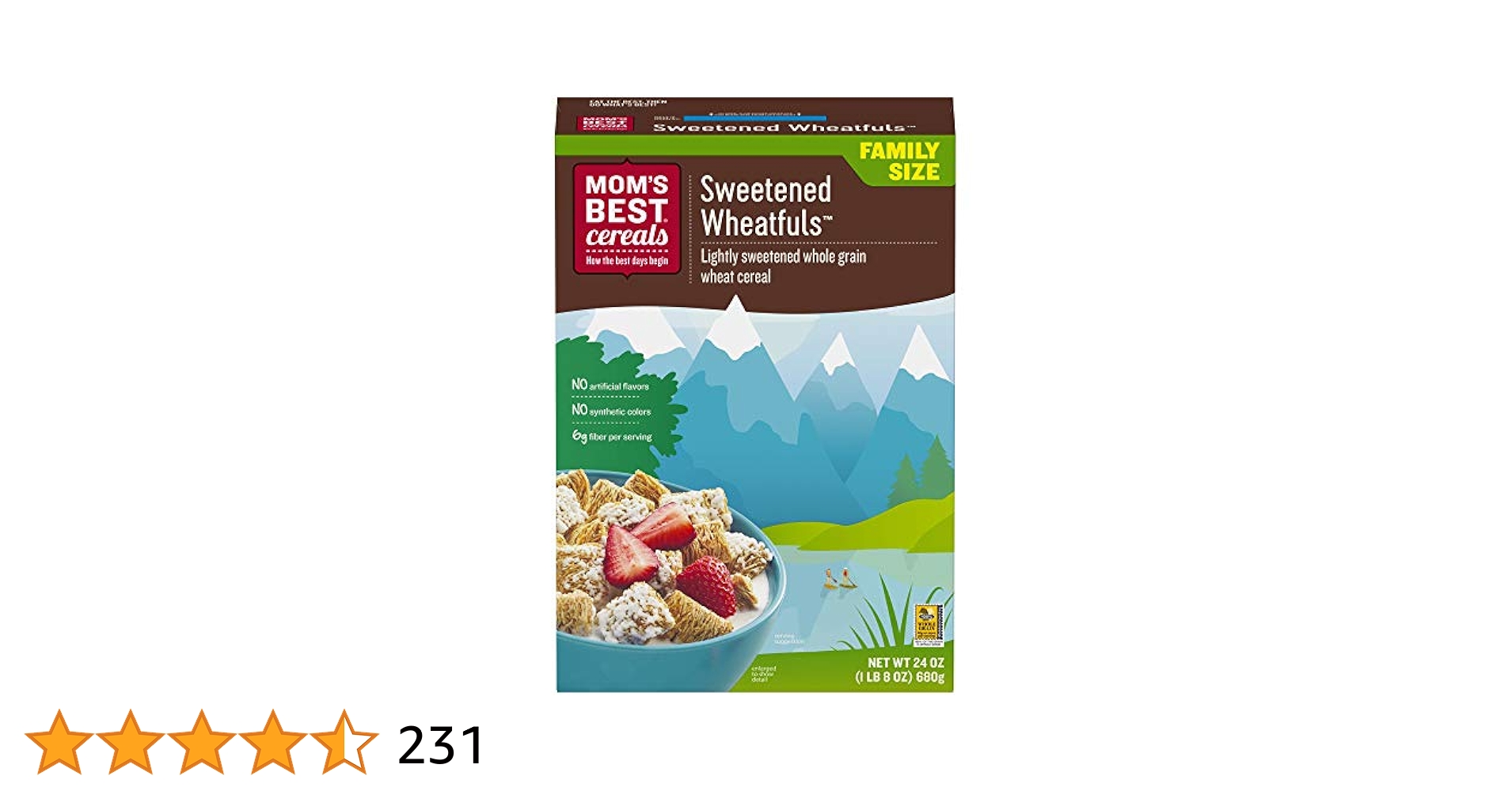 Amazon.com: Mom's Best Sweetened Wheatfuls Cereal, Whole