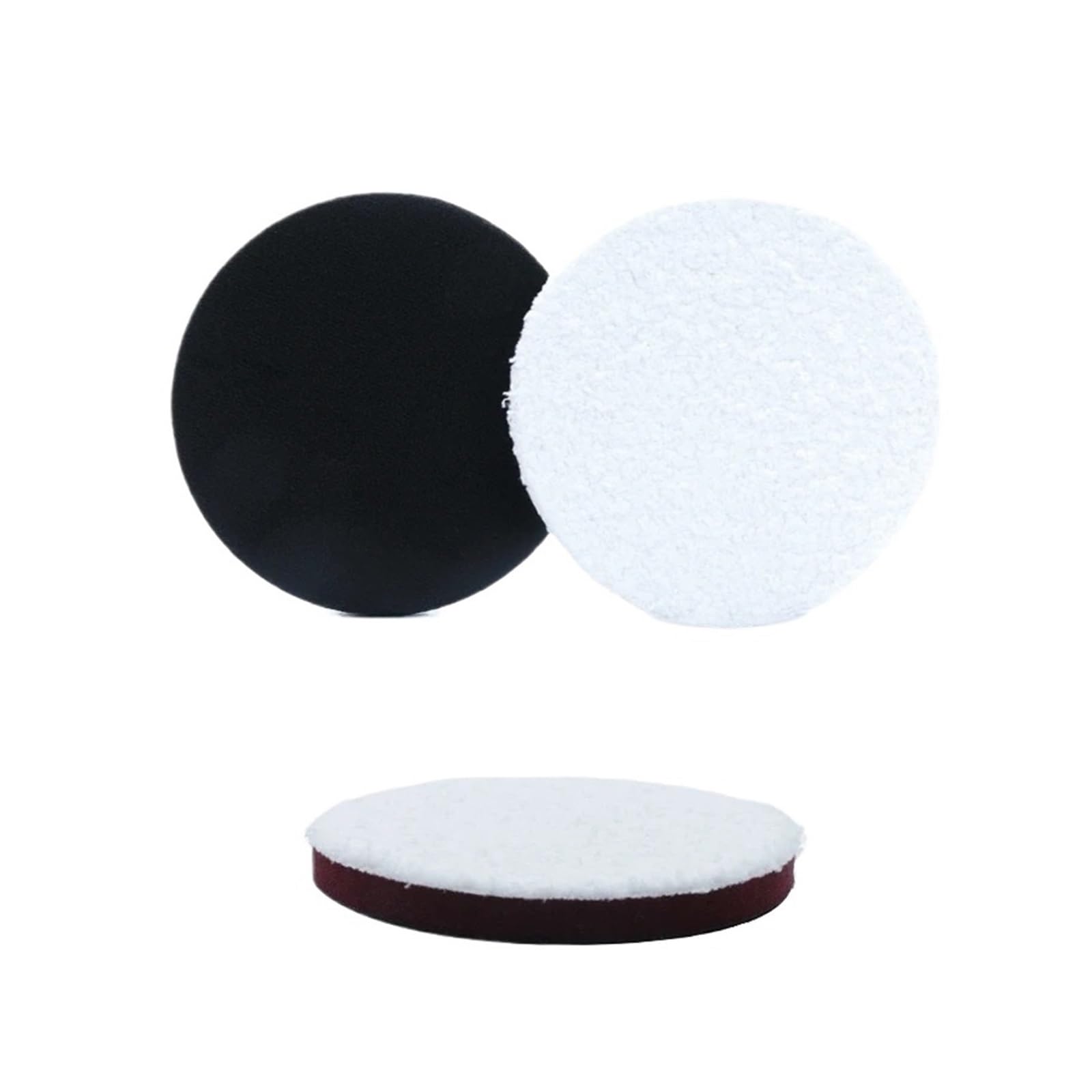 Xchiaueo 5Inch 3/5/6Inch Polishing Pad Soft Fiber Buffing Pads For Car Waxing Detailing