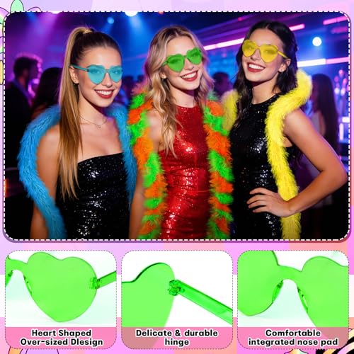 image for BOARDFEB 16Pcs Feather Boas Party Pack with 8Pcs Artificial Feather Bo