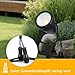 Low Voltage Safety Landscape Lights Outdoor: 7W 840LM LED Landscape Lighting with Connectors & Transformer for Tree Garden Yard Pathway | 24V Warm Yellow 3000K Spotlights | IP65 Waterproof | 6 Pack