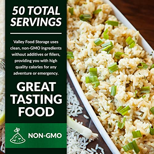 Image of Valley Food Storage Italian Wild Risotto | 10-Bag Bucket, 50 Servings | Premium Emergency Food Supply, 25 Year Shelf Life | Survival Meal Kits, Prepper Food, Camping & Off-Grid Living | Packaged in USA