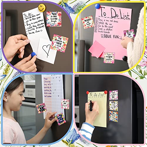 Kingdder 30 Pieces Inspirational Christian Magnets Bible Verses Refrigerator Magnets Floral Religious Motivational Fridge Magnet With Full Scripture For Gifts Locker Office Supplies #TOP3