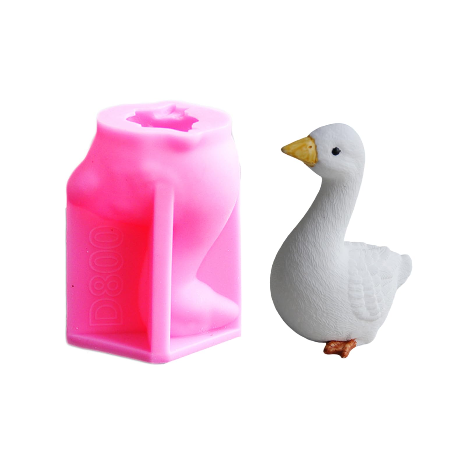 Moule silicone résistant chaleur pour figurines canard et savon