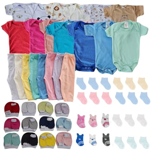 Kit Enxoval de bebê 20 peças algodão menino menina e unissex