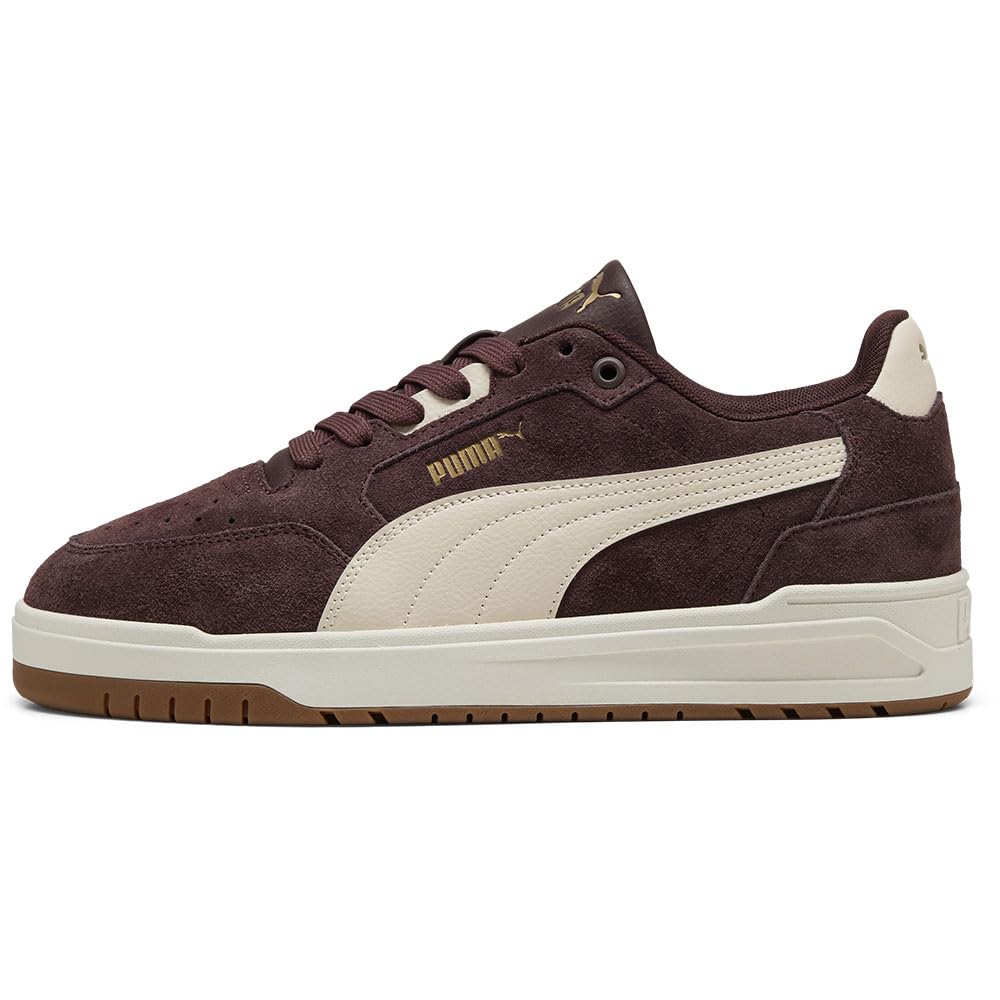 PUMA Erwachsene Shuffle Downtown Sneakers 38.5, Chocolate Fondue Alpine Snow Brown White