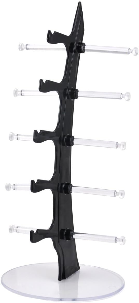 TaoNaisi Sunglasses Rack Holder Glasses Display Stand (Black)