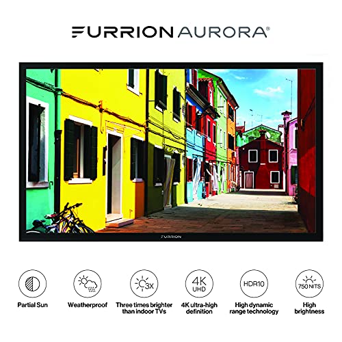 Furrion Aurora 65-inch Partial Sun Outdoor TV - Weatherproof, 4K UHD HDR LED Outdoor Television with Auto-Brightness Control - FDUP65CBS - Image 3