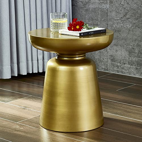 Taimowei Sofa Side Table Bedroom Bedside Table Small Table Side Table Light Round Table Movable Small Tea Table Cor/Silver #TOP3